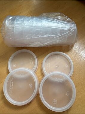 NWT Tupperware Clear Midgets -Set of 4